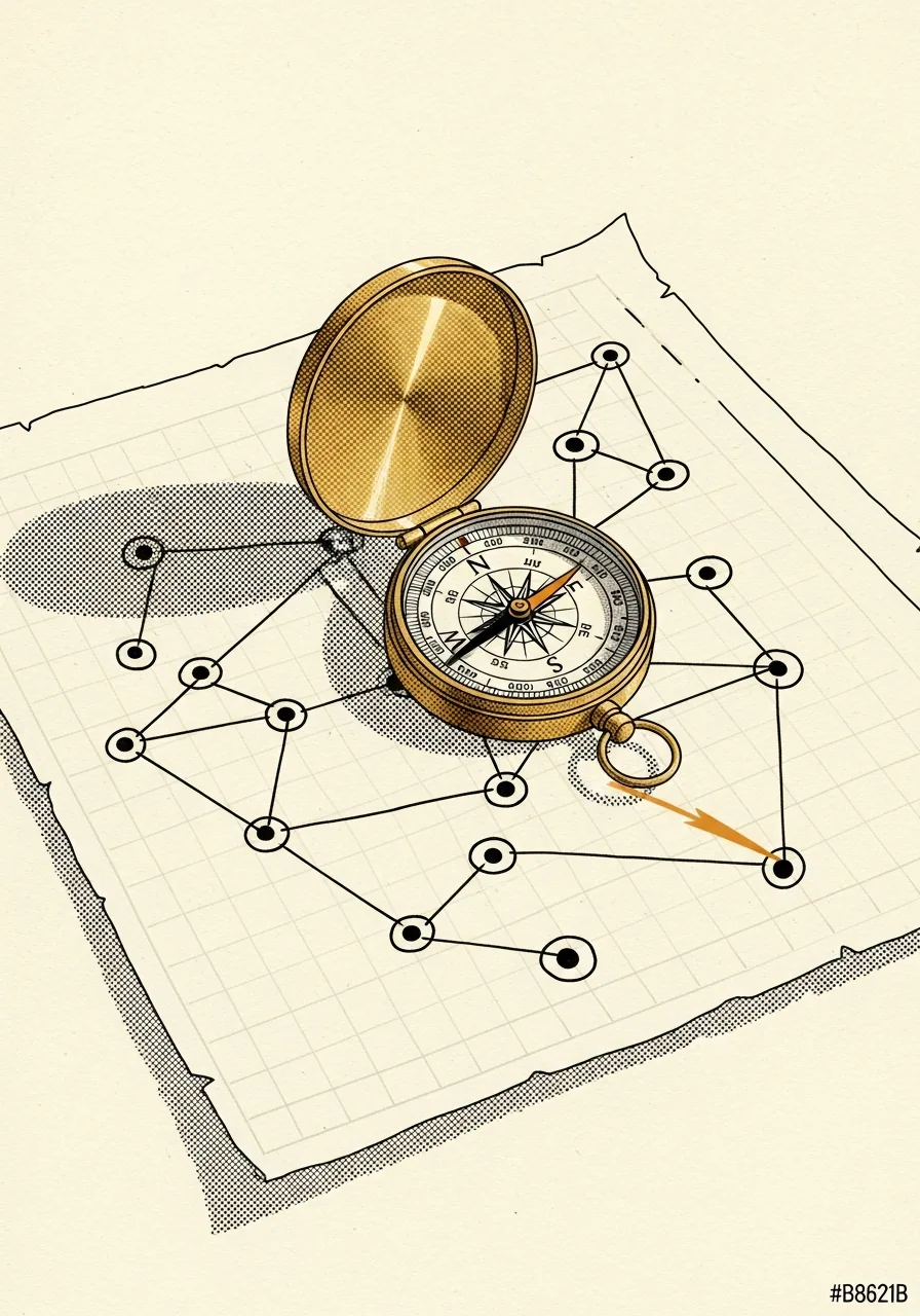 Editorial illustration. Commissioned for this pillar, April 2026.